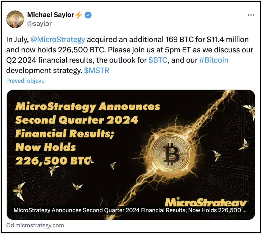 microstrategy kupovao bitcoin